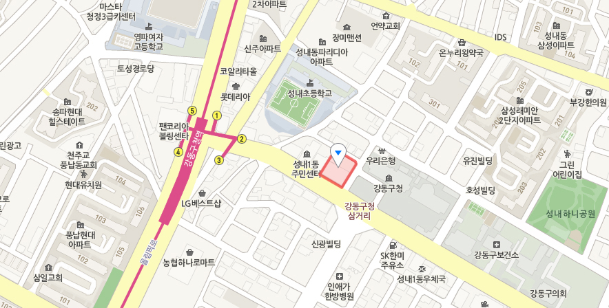 Floor 6, Seogyeong Bldg., 539-3 Seongnae 1 dong, Gangdong-gu, Seoul City